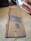 Vtg Wooden Cabbage Sour Kraut Cole Slaw Cutter Slicer Shredder Primitive Decor