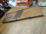 Vtg Wooden Cabbage Sour Kraut Cole Slaw Cutter Slicer Shredder Primitive Decor