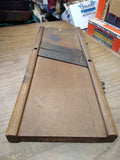 Vtg Wooden Cabbage Sour Kraut Cole Slaw Cutter Slicer Shredder Primitive Decor