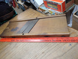 Vtg Wooden Cabbage Sour Kraut Cole Slaw Cutter Slicer Shredder Primitive Decor