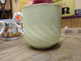 Vtg Fancy Embossed 3-D Lusterware Mustache Coffee Tea Cup Germany Nice Shape!