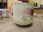 Vtg Fancy Embossed 3-D Lusterware Mustache Coffee Tea Cup Germany Nice Shape!