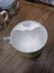 Vtg Fancy Embossed 3-D Lusterware Mustache Coffee Tea Cup Germany Nice Shape!