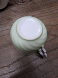Vtg Fancy Embossed 3-D Lusterware Mustache Coffee Tea Cup Germany Nice Shape!