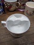Vtg Fancy Embossed 3-D Lusterware Gold Mustache Coffee Tea Cup Germany Nice!