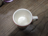 Vtg Miller Furniture Verona Pa 3 Children Playing Porcelain Juice Tea Cup Nice!
