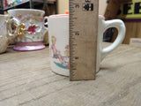 Vtg Miller Furniture Verona Pa 3 Children Playing Porcelain Juice Tea Cup Nice!