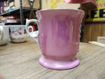Vtg Erphila Fancy Floral Lusterware Gold Pink White Coffee Tea Cup Germany Nice