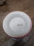 Vtg Erphila Fancy Floral Lusterware Gold Pink White Coffee Tea Cup Germany Nice