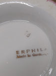 Vtg Erphila Fancy Floral Lusterware Gold Pink White Coffee Tea Cup Germany Nice