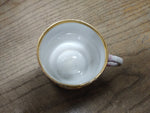 Vtg Fancy Embossed A Present 3-D Lusterware Pink Coffee Tea Cup Germany Nice!