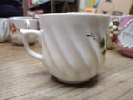 Vtg Fancy Remember Me Lusterware Pink Floral Coffee Tea Cup Germany Nice!