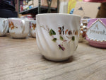 Vtg Fancy Remember Me Lusterware Pink Floral Coffee Tea Cup Germany Nice!