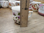 Vtg Fancy Remember Me Lusterware Pink Floral Coffee Tea Cup Germany Nice!
