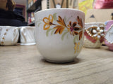 Vtg Remember Me Fancy Lusterware Brown Gold Pink Coffee Tea Cup Germany Nice!