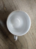Vtg Think Of Me Fancy Lusterware Brown Gold Pink Coffee Tea Cup Germany Nice!