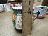 Vtg From A Friend Fancy Lusterware Green Gold White Coffee Tea Cup Germany Nice!