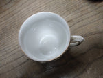 Vtg Fancy Remember Me Lusterware Gold White Coffee Tea Cup Germany Nice!
