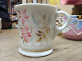 Vtg Forget Me Not Fancy Lusterware Gold Pink Blue Coffee Tea Cup Germany Nice!