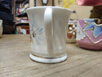 Vtg Forget Me Not Fancy Lusterware Gold Pink Blue Coffee Tea Cup Germany Nice!
