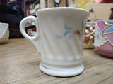 Vtg Forget Me Not Fancy Lusterware Gold Pink Blue Coffee Tea Cup Germany Nice!