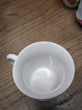 Vtg Forget Me Not Fancy Lusterware Gold Pink Blue Coffee Tea Cup Germany Nice!