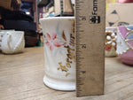 Vtg Forget Me Not Fancy Lusterware Gold Pink Blue Coffee Tea Cup Germany Nice!