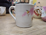 Vtg Be Happy Fancy Lusterware Gold Pink Yellow Coffee Tea Cup Germany Nice!