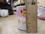 Vtg Be Happy Fancy Lusterware Gold Pink Yellow Coffee Tea Cup Germany Nice!