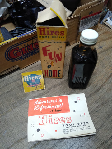 Vtg Hires Root Beer Extract Home Recipe with Instructions In The Original Box!
