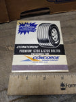 Vtg Concorde Rubber Co Advertising Matchbook High Performance Passenger Tires