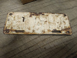 Vtg 1942 NEB Nebraska Motorcycle License Plate Truck Motorcycle Harley Indian