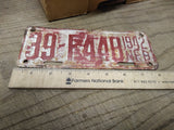 Vtg 1942 NEB Nebraska Motorcycle License Plate Truck Motorcycle Harley Indian