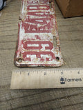 Vtg 1942 NEB Nebraska Motorcycle License Plate Truck Motorcycle Harley Indian