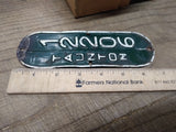 Vtg 1960's Taunton Massachusetts Bicycle License Plate 12206 Rat Bike Man Cave