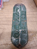 Vtg 1960's Taunton Massachusetts Bicycle License Plate 12206 Rat Bike Man Cave