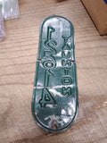 Vtg 1960's Taunton Massachusetts Bicycle License Plate 12614 Rat Bike Man Cave