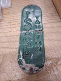 Vtg 1960's Taunton Massachusetts Bicycle License Plate 12824 Rat Bike Man Cave