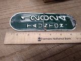 Vtg 1960's Taunton Massachusetts Bicycle License Plate 12824 Rat Bike Man Cave