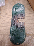 Vtg 1960's Taunton Massachusetts Bicycle License Plate 12603 Rat Bike Man Cave