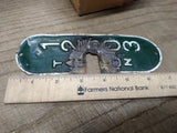 Vtg 1960's Taunton Massachusetts Bicycle License Plate 12603 Rat Bike Man Cave