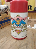 Vtg Aladdin Superman 8 Oz Plastic Lunchbox Thermos Lid Stopper DC Comics 1986