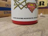 Vtg Aladdin Superman 8 Oz Plastic Lunchbox Thermos Lid Stopper DC Comics 1986