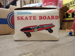 Vtg LK Mechanical Wind Up Skate Board Rider Original Box needs key Works Great!