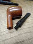 Vtg Carey Magic Inch Smooth Briar Billiard Style Smoking Tobacco Pipe Nice Shape