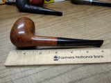 Vtg Carey Magic Inch Smooth Briar Billiard Style Smoking Tobacco Pipe Nice Shape