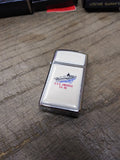 Vtg 1984 Zippo Slim Cigarette Lighter United States Ship America CV 66 Navy USS