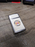 Vtg 1984 Zippo Slim Cigarette Lighter United States Ship America CV 66 Navy USS