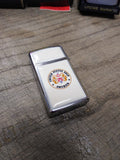 Vtg 1984 Zippo Slim Cigarette Lighter United States Ship America CV 66 Navy USS