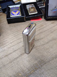 Vtg 1984 Zippo Slim Cigarette Lighter United States Ship America CV 66 Navy USS